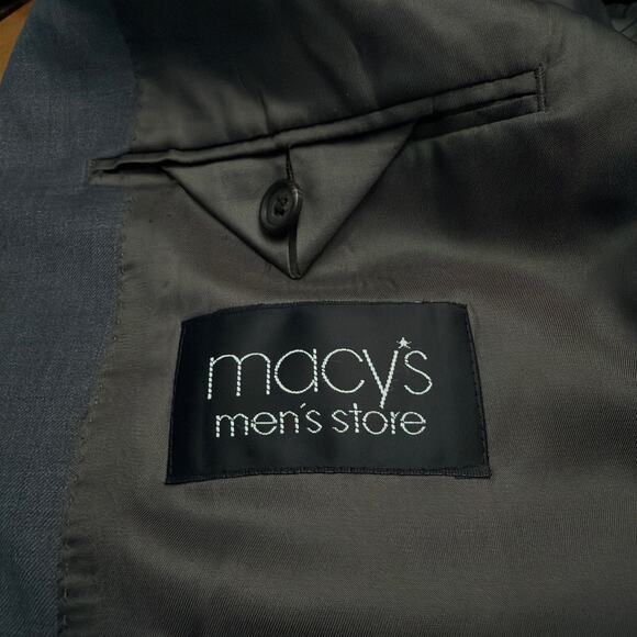 Lauren Ralph Lauren Blazer Mens 42R Slim Fit Sport Coat Wool Gray Jacket - Picture 4 of 11